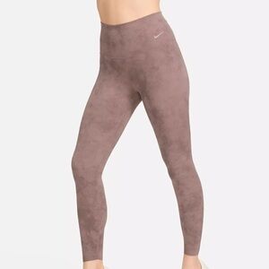 Nike Zenvy Tie-Dye 7/8 Leggings High Waisted Size Large L FN4167-208 Strech